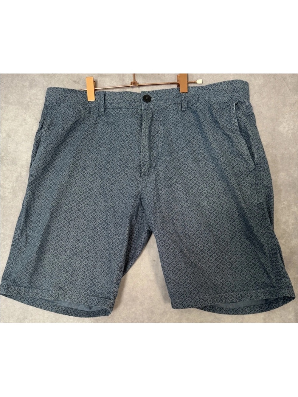 Banana Republic Blue Geometric Cotton Shorts Size 34